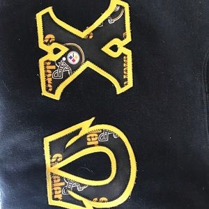 Chi Omega steeler letter sweatshirt